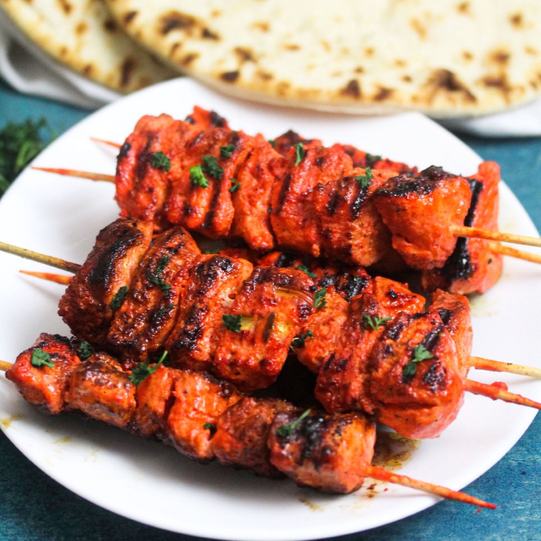 Chicken kebab platter